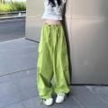 Jazz dancingjazzPants American StylehiphopWhite Overalls Women's Summer Quick-Drying Parachute Bloomers. 
