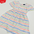 Girls Comfortable Printed Casual Short Sleeve Frock From Levin. 