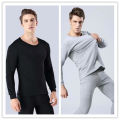 Mid Collar Long Johns Men's Thin Pure Half Turtleneck Thermal Underwear Male Inner Wear Bottoming Suit. 