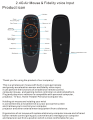 Voice Remote for Android TV Box, Smart TV, Air mouse G10S. 