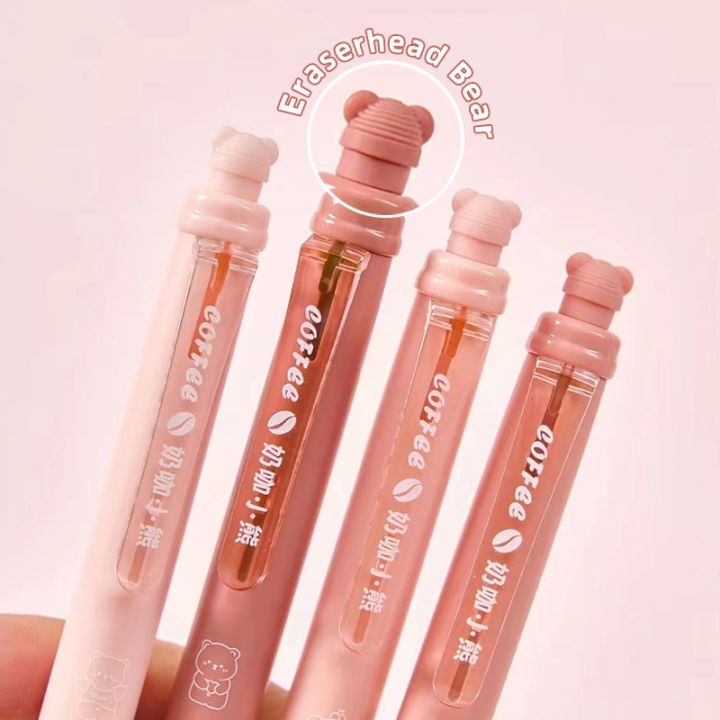 4%20Pack%20Brown%20Bear%20Erasable%20Gel%20Pens,%200.5mm%20Blue/Blue%20Soft%20Grip%20Signature%20Pens%20for%20Cute%20Girl%20Students%20Office%20School%20Gifts%20-%20Image%203