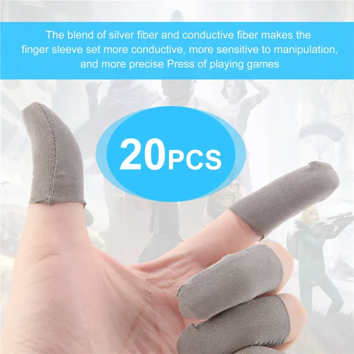 20PCS%20Sleep-Proof%20Sweat-Proof%20Professional%20Press%20Screen%20Thumbs%20Finger%20Sleeve%20for%20Pubg%20Mobile%20Phone%20Game%20Gaming%20Gloves%20-%20Image%204