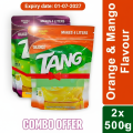 Tang Orange & Mango Drink Mix Pouch Combo (500G X 2 ) - 1KG - Bahrain. 