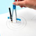 FORIDE Geometry Set 10 Pcs Math Supplies Kit,Including Compass,Protractor,Ruler,Eraser,Pencil Ect,for Drawing and Measurement. 