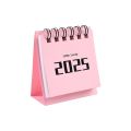 Style Coil Standing Flip Desktop Calendar Agenda Organizer Schedule Planner 2024 2025 Calendar Yearly Agenda Paper Mini Desk Calendar Office. 