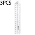 1/3Pcs Acrylic Transparent Folding Ruler Students Stationery Drawing Measuring Tools Straight Rulers With Small Protractor. 