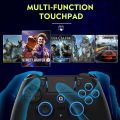 QRD Spark N5 Wireless Controller for PS4 PS3 PS2 IOS Android PC Hall Effect 9-color LED lights Vibration effect PS4 Gamepad.