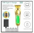 HTC AT-176 Professional Men's Hair Trimmer and Beard Trimmer for Hair Removal, Face, Head and Body Hair, LED Display, Hair Trimmer with Ultra Sharp Blades, Gift Man. 