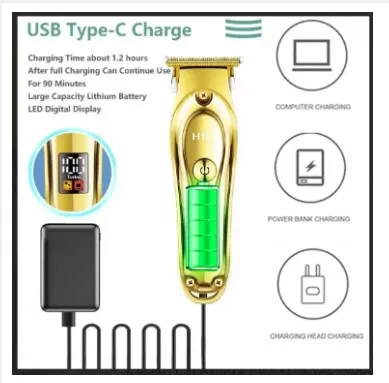 HTC%20AT-176%20Professional%20Men's%20Hair%20Trimmer%20and%20Beard%20Trimmer%20for%20Hair%20Removal,%20Face,%20Head%20and%20Body%20Hair,%20LED%20Display,%20Hair%20Trimmer%20with%20Ultra%20Sharp%20Blades,%20Gift%20Man%20-%20Image%205