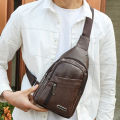 Men's Crossbody Bags Men's Chest Bag Designer Messenger Bag Leather Shoulder Bag ZH. 