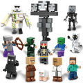 Minecraft Model Minifigure Building Blocks for Kids Steve Diamond Boy Toys Birthday Gift.