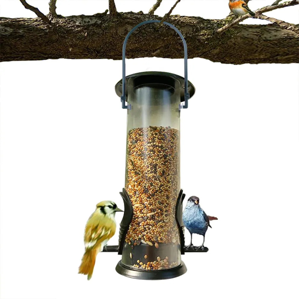 Bird Feeder Hanging Food Dispenser Parrot Food Box for Outdoor Balcony Daraz .bd