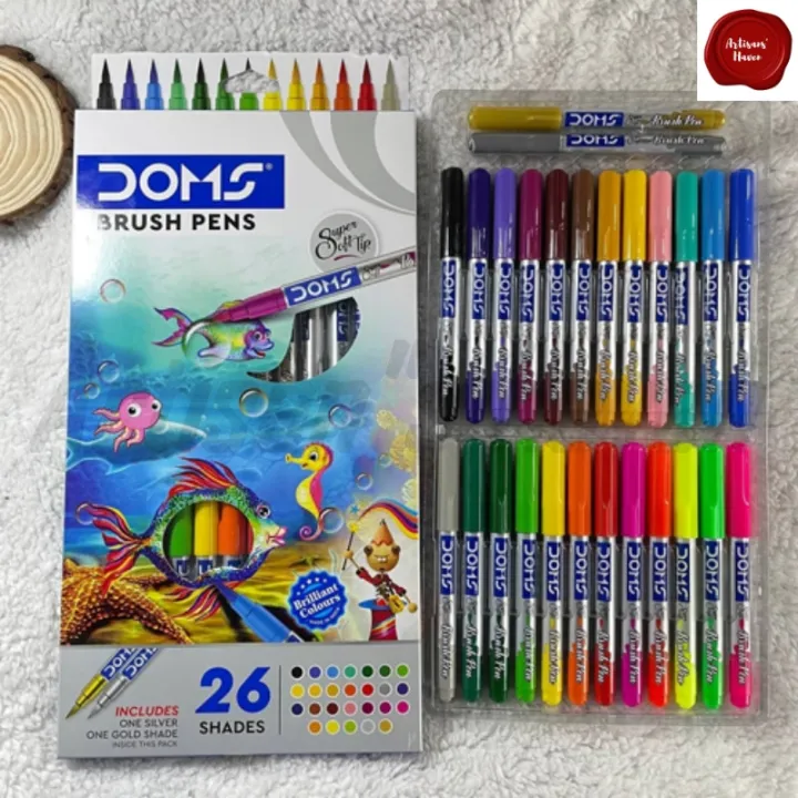 Doms%20brush%20pen%2026pcs%20set%20for%20Best%20Painting%20(Artisan's%20Haven)%20-%20Image%202