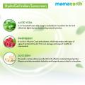 Mamaearth HydraGel Indian Sunscreen SPF 50, With Aloe Vera & Raspberry, for Sun Protection - 50g. 