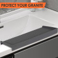 Countertop Sink Protector Anti-splash Sink Edge Protector Tray for Kitchen Bathroom Silicone Anti-slip Multifunctional Easy to Clean Buyers' Favorite.