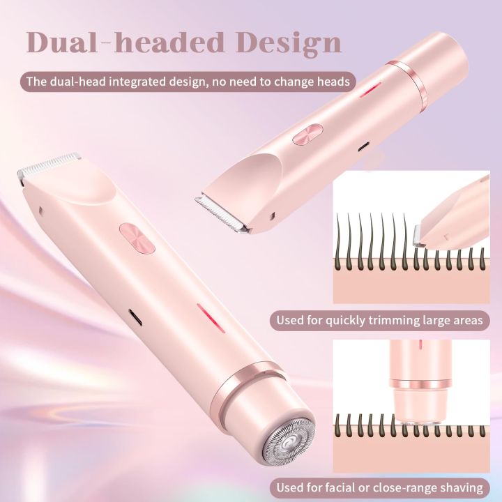 Electric%20Shaver%20for%20Women%20Waterproof%20Wet%20&%20Dry%20Hair%20Razors%202%20in%201%20Double%20Head%20Dual%20Bikini%20Hair%20Trimmer%20Detachable%20Head%20Shaver%20-%20Image%202