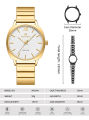 NAVIFORCE NF5044F Simple Square Women’s Watch Waterproof Luminous Casual Quartz Watch.