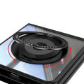 HODON 360° Rotatable Magnetic Kickstand Phone Case for Samsung Galaxy Z Flip 7 6 5 TPU+PC Clear Shockproof Cover.