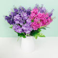5 Head Simulation Violet Flowers Artificial Hyacinth Violet Flower Valentine's Day Gifts Wedding Birthday Party Decoration.