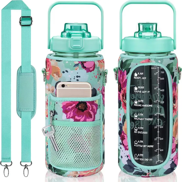 2L/64OZ%20Water%20Bottle%20Set%20Large%20Capacity%20Motivational%20Water%20Bottles%20with%20Straw%20and%20Sleeve%20Outdoor%20Sport%20Drinkware%20Gift%20-%20Image%203