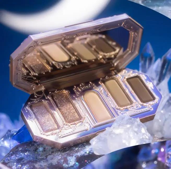 2024 Flower Knows Moonlight Mermaid Eyeshadow Palette 8-Color Matte Shimmer Glitter Eye Makeup Cosmetics Women Beauty Eye Shadow Myhappinessisyou