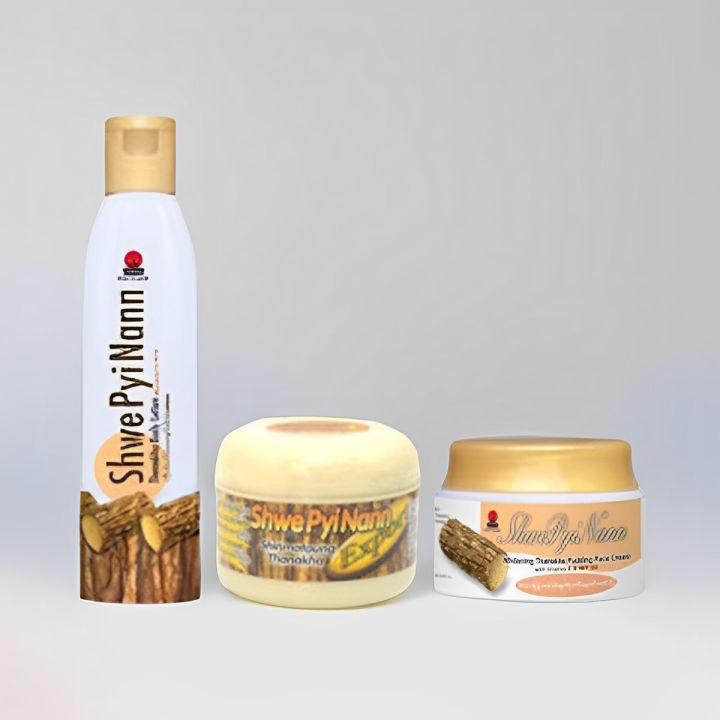 Shwe%20Pyi%20Nann%20Natural%20Whitening%20Thanakha%20Combo-140g%20FACE%20PACK%20+%20200ml%20Body%20Lotion%20+%2025ml%20Cream%20(Myanmar)%20-%20Image%202
