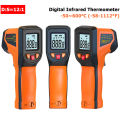 -50~600°C Digital Infrared Thermometer Laser Temperature Meter Non-contact Pyrometer Imager Hygrometer IR Sensor Termometro. 