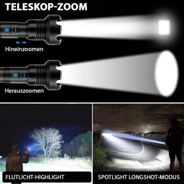 90000%20high%20lumens%20led%20rechargeable%20tactical%20laser%20flashlight%20outdoor%20lighting%20waterpoof%20climbing%20camping%20cob%20zoomable%20light%20-%20Image%203