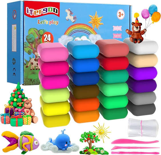 Baraky 12 Pcs Colors Air Dry Clay for Kids