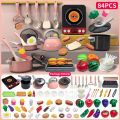 28/61/71/86pcs Real Cooking Toy Pretend Play Play Kitchen Accessories Set Cooking Game Set Pretend Food Pretend Play Cooking Toys Mini Plastic Simulation Cooking Toys Toddlers-Kids. 