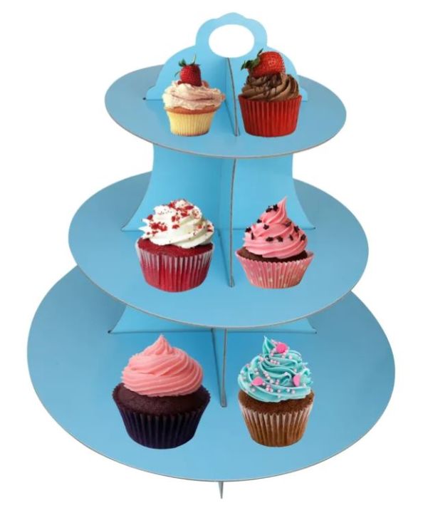 3 Tier Disposable Cup Cake Stand