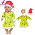 43 cm baby doll clothes crochet sweater 18 inch girl doll winter clothes set scarf hat gloves new year apparel for dolls. 