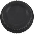 Black Plastic Camera Body Cover + Rear Lens Cap for Nikon Digital SLR. 