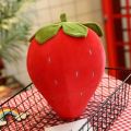 Strawberry Plush Toy Soft Fruit Shaped Pillow for Home Decor Kids Toy. 