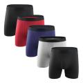 5Pcs/lot Male Underpanties Long Boxers Men Underwear Cotton Shorts Breathable Shorts Boxers Gay cueca boxer Male Boxershorts. 