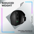 Logitech G502 X Lightspeed Wireless Gaming Mouse - Optical Mouse with LIGHTFORCE Hybrid Optical-Mechanical switches, Hero 25K Gaming Sensor, Compatible with PC/macOS/Windows - Black. 