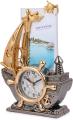 Ship Style Photo Frame with Clock for Study Table, Photo Frame Collages with Clock, 45 Gram, Multicolor, Pack of 1.