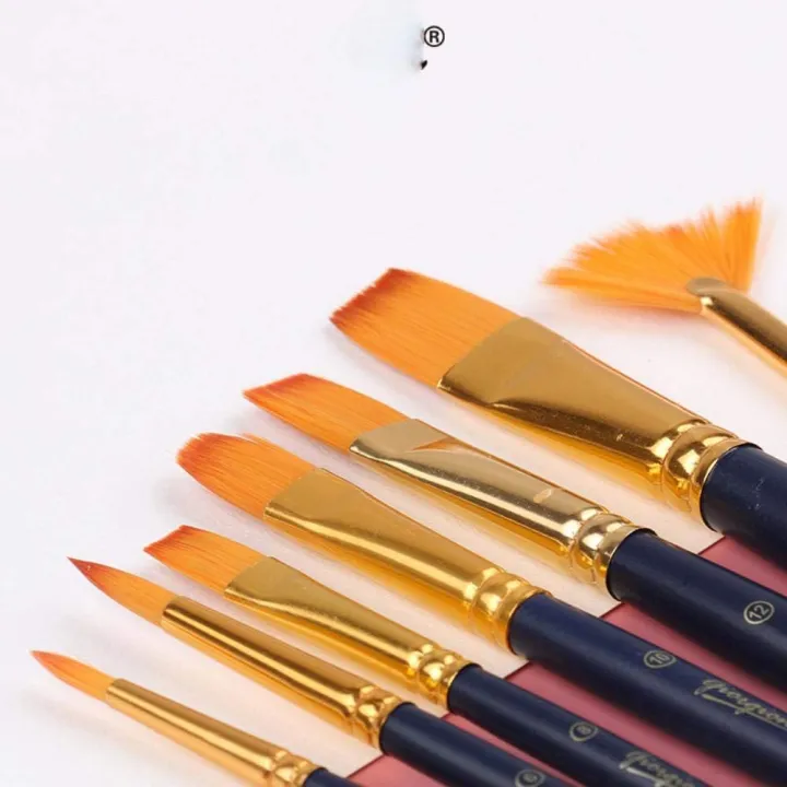Giorgione%207%20pcs%20Nylon%20Watercolor%20Brush%20Set,%20Flat%20Paint%20Brush%20for%20Oil,%20Watercolor,%20Painting,%20Pincel%20Para%20Pintura%20Art%20Supplies%20-%20Image%204