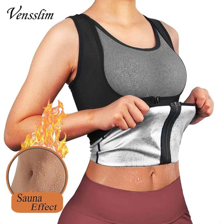 Women Waist Trainer Vest Sauna Sweat Slimming Body Shaper Zipper Thermo Compression Corset Fajas Colombianas Originales