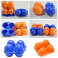 BESET 2/4 Grids Camping Containers Holder Foldable Egg Storage Box Portable Egg Tray Organizer Case. 