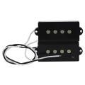 Pb P Bass Pickup Humbucker Pickup For 4 String P Bass Replacement Bass Guitar Part, Black. 