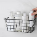 Migeet Iron Storage Basket Wall Mounted Storage Organizer Wire Hanging Basket Bathroom Shelf for Bedroom Bathroom Laundry Room.