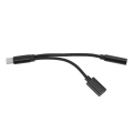 2X 2 in 1 Type C Headphone Adapter USB C Splitter Jack AUX Audio Charging Converter for. 