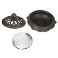 Ceramic Incense Burner-3 x incense burner-Coffee Color.