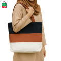 TAG Lifestyle Multicolor Canvas Tote Bag/Fashionable Mixed Color Tote Bag With Zipper Enclosure for girls For University/College/Trendy Fashionable Women. 