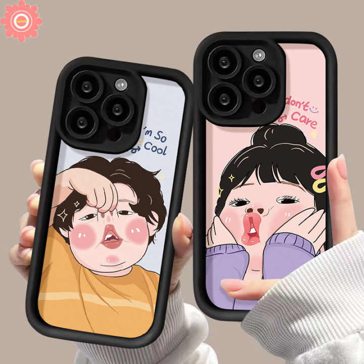 Cartoon%20Cute%20Funny%20Boy%20Girl%20Couples%20Creative%20Phone%20Case%20Compatible%20for%20IPhone%20XS%20MAX%2015%2011%2012%207%208%20Plus%2014%2013%2015%20Pro%20Max%206S%206%207%208%20Plus%20XR%20X%20SE%202020%20Angel%20Eyes%20Soft%20Cover%20-%20Image%207