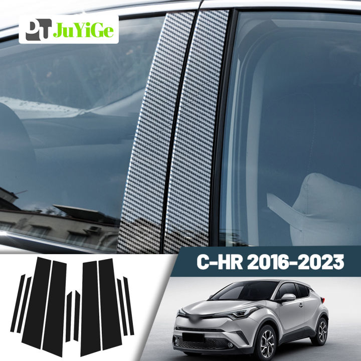 【On Sale】 Glossy Black Carbon Fiber Window Door Deal B C Pillar Post ...