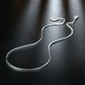 925 Sterling Silver Necklace 16/18/20/22/24 inches fine 1.5MM Box chain For Women top quality Fashion Jewelry Christmas Gifts. 