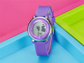 KIds & Children Choice Digital Movement Waterproof Durable Rubber Strap Wrist Watch in Colorful Variations with Coloring Light Option. 