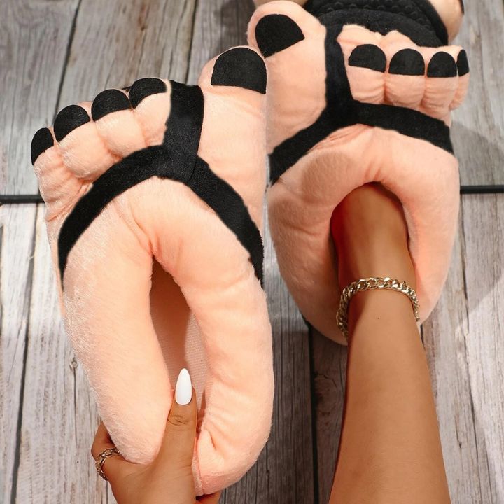 Men%20And%20Women%20Big%20Feet%20Slippers%20Men%20Plush%20Slipper%20Creative%20Winter%20House%20Shoes%20Women%20Funny%20Home%20Soft%20Shoes%20Cotton%20slippers%20-%20Image%203